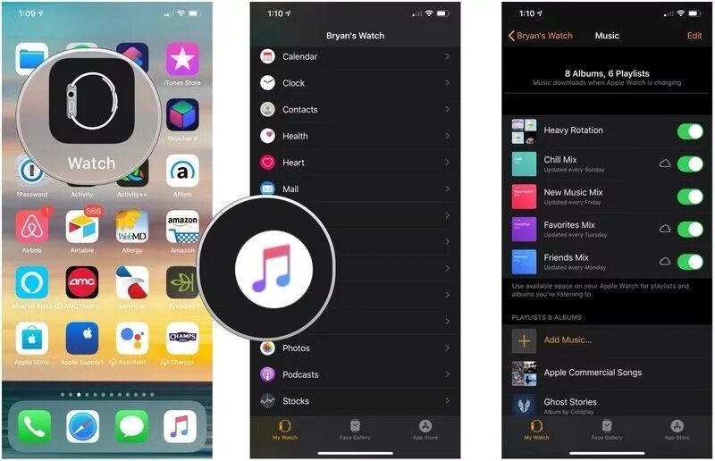 Как. Музыку загрузить на Apple watch. Apple watch Music. Вкладка Мои часы на Apple watch. Вайбер на Эппл вотч. Часы viber