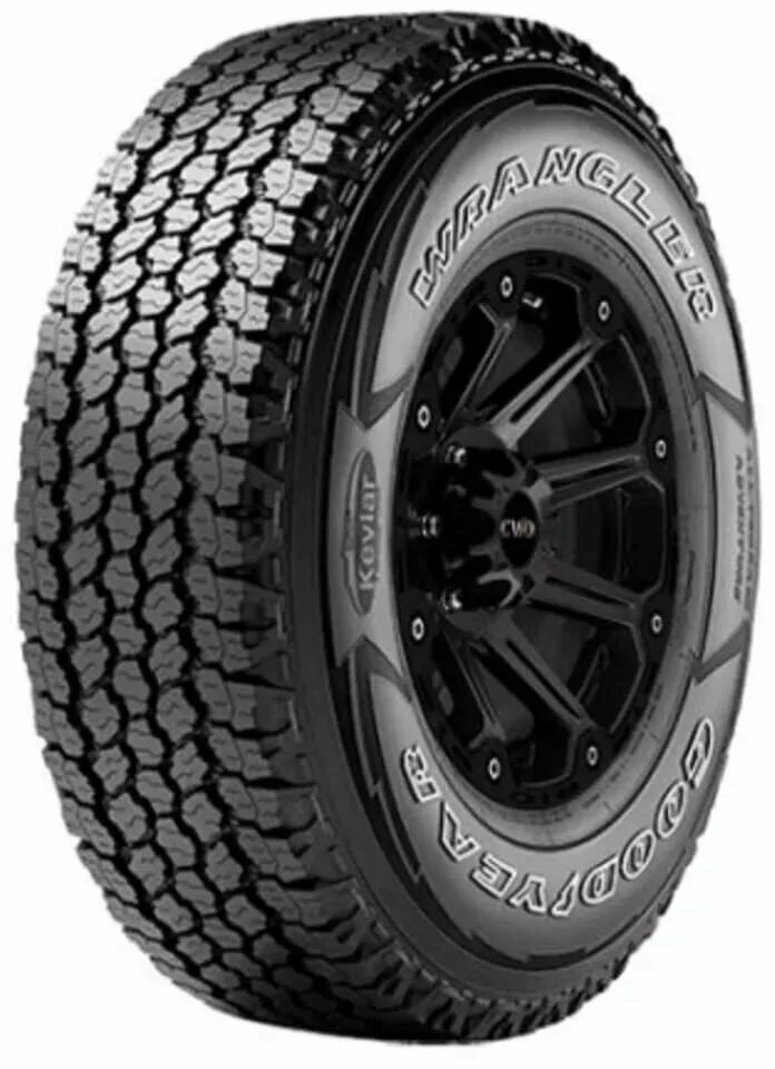 Goodyear (Гудиер) Wrangler all-Terrain Adventure with Kevlar. Goodyear Wrangler all Terrain Adventure 111h. 265/60 R18 Goodyear Wrangler all-Terrain Adventure 110t. Goodyear Wrangler all Terrain Adventure with Kevlar 111q.