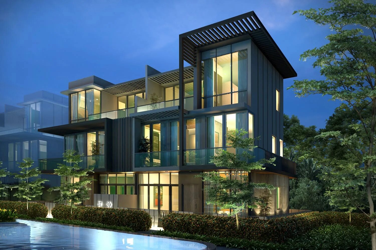 Рендер 3. Архитектурная визуализация 3ds max. 3ds max архитектура. 3ds max визуализация экстерьера. архитектурный рендер.
