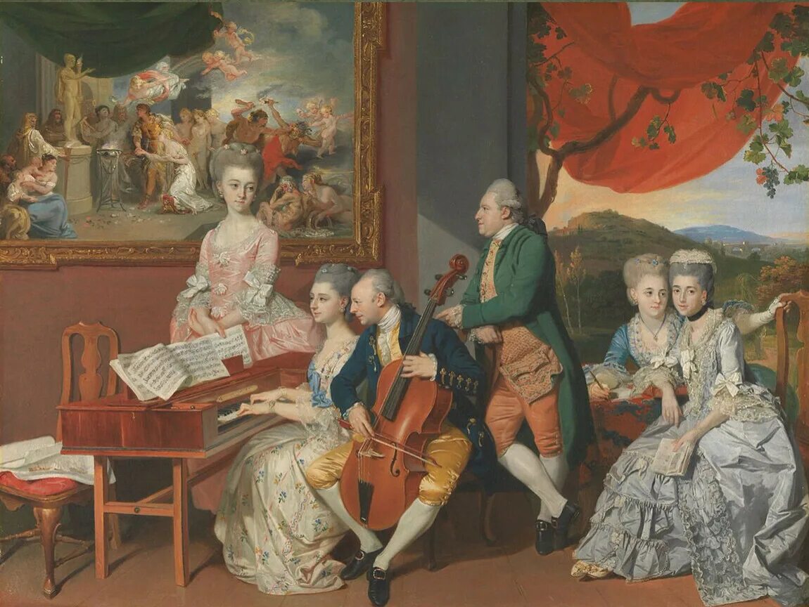 Старое пение. Иоганн Цоффани 1733-1810. Johann Joseph Zoffany. Иоганн Цоффани the Gore Family. Johan Joseph Zoffany (1733-1810) автопортрет.