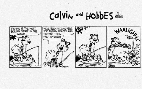 1280x800px/ Calvin and hobbes boring fishing - High Quality and other/ #384...