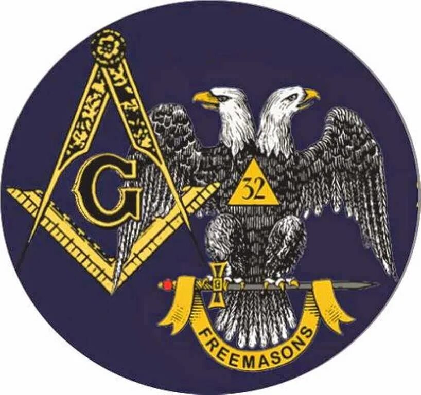 Масонская эмблема. Масонский герб. Геральдика масонов. Символ масонов.