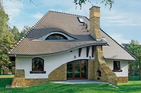 Красивая крыша частного дома фото