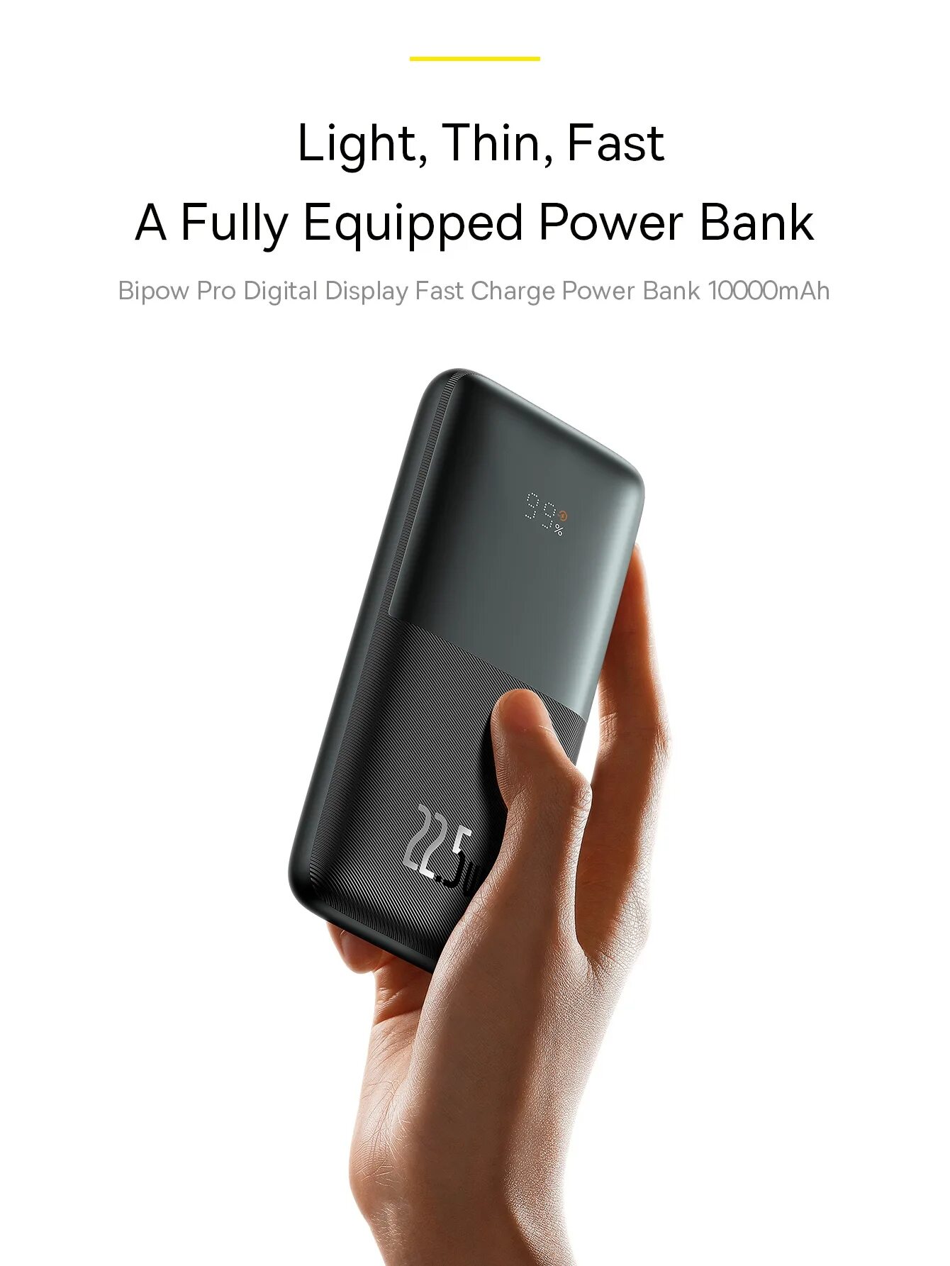 Bipow digital display power bank. Bipow digital display power bank