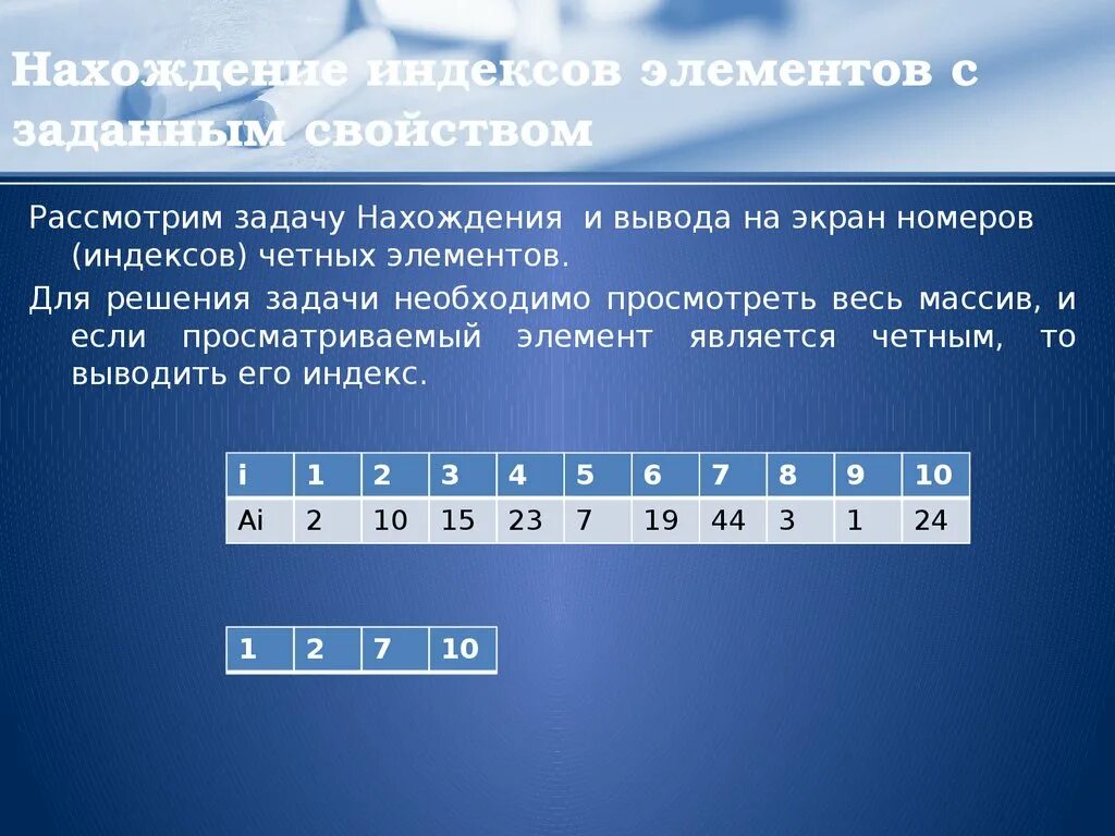 Максимальный четный элемент массива. Индекс элемента массива. Нахождение элемента массива с заданными свойствами. Массив в информатике. Нахождение индекса элемента.