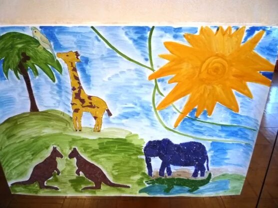 Рисование путешествие в Африку в подготовительной группе. Рисунок на тему животные. Рисование Африка подготовительная группа. Рисование в подготовительной группе животные.