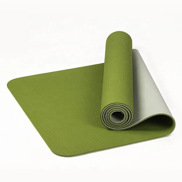 Коврик гимнастический: TPE-6mm (зелёный - з+з). Коврик для йоги (TPE). Коврик для йоги, Eco-friendly.. TPE Yoga mat зеленый. Коврик из каучука