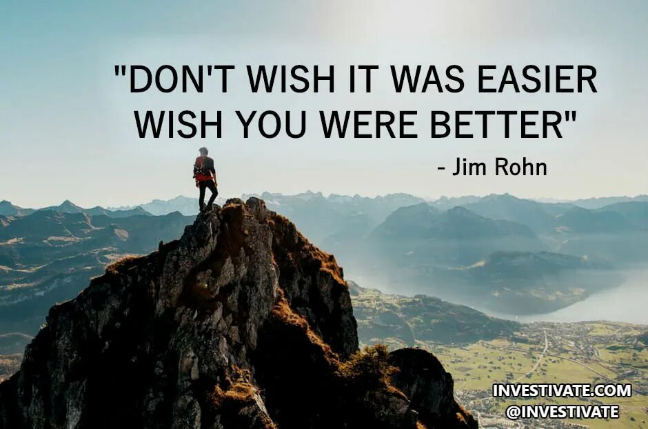 Easy being the best. Jim Rohn quotes. Jim Rohn you are on average.
