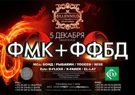 Миллениум афиша