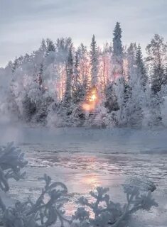 Утро было морозное но лужи