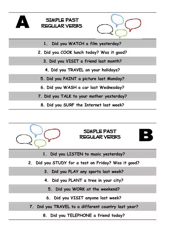 Regular questions. Past simple Regular verbs speaking Cards. Past simple Regular speaking. Regular verbs speaking Cards. Past simple Regular speaking activities.