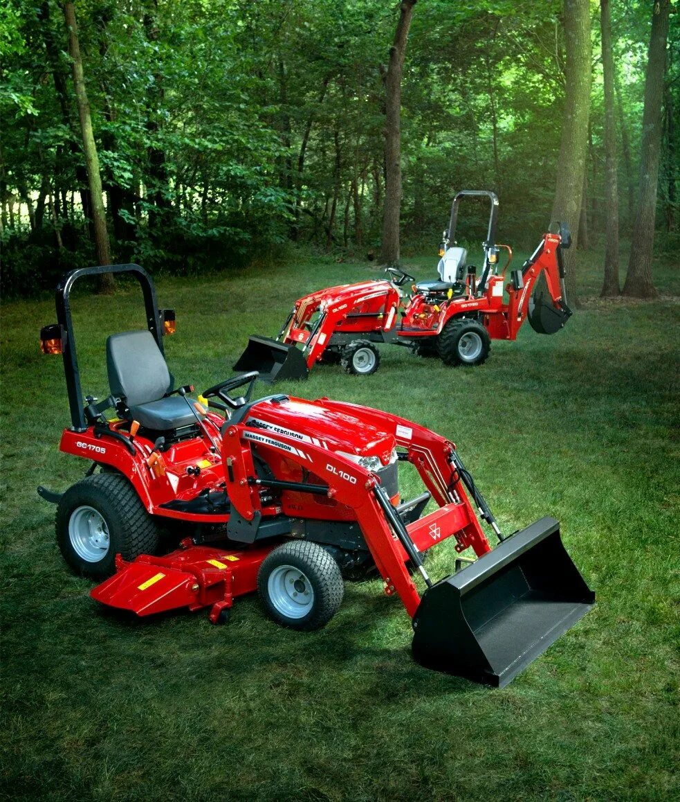 Самые мини тракторы. Massey Ferguson минитрактор. Massey Ferguson gc1700. Мини-трактор МТМ-10. Самый маленький трактор Хускварна.