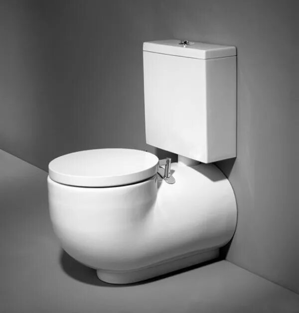 Круглый унитаз. Круглый туалет. 400. Grossman gr-4442. Унитаз круглый напольный.