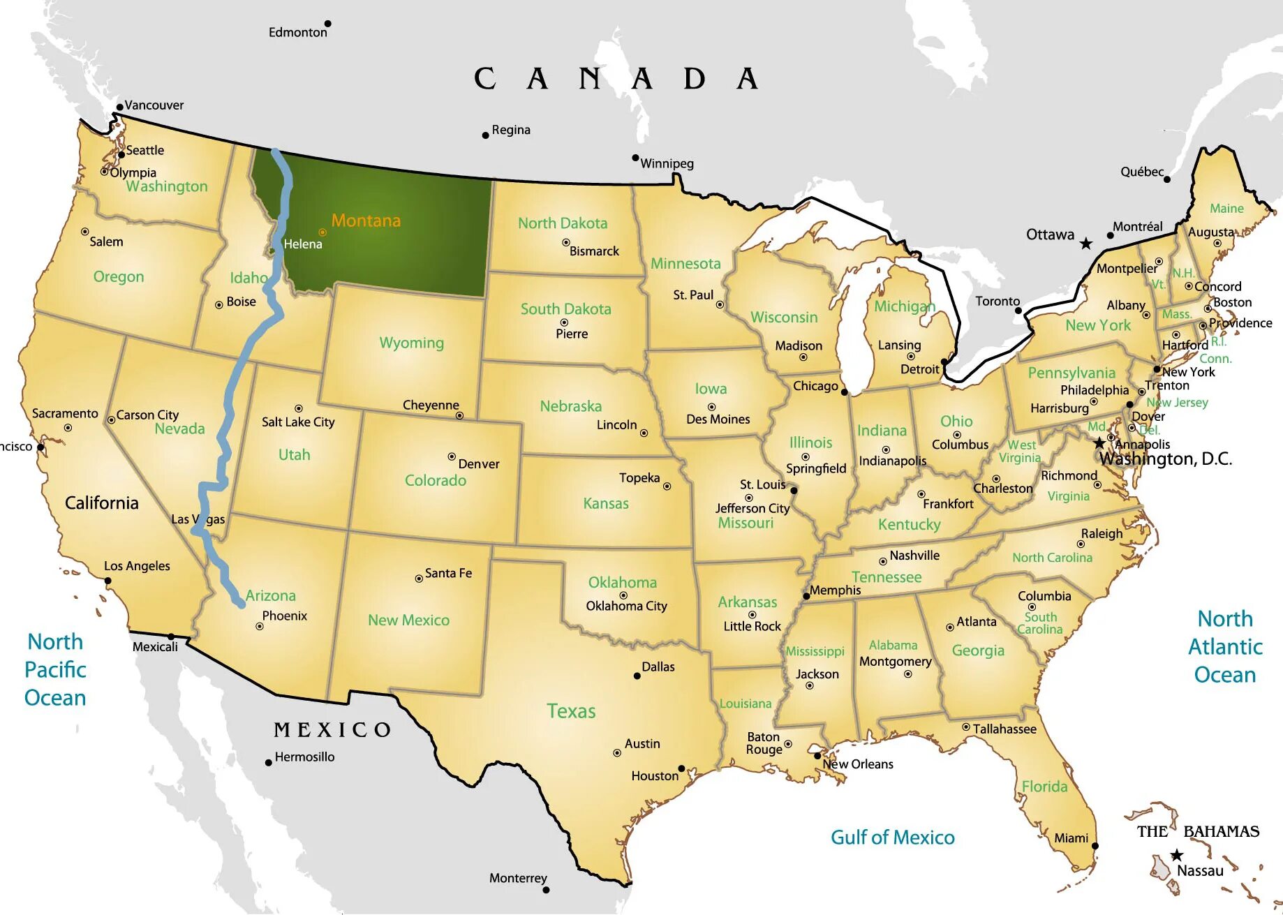 Штат Монтана на карте США. Штат Монтана на карте Америки. Штат Монтана на карте США на русском. Мондана штат США на карт. Штат монтана на карте