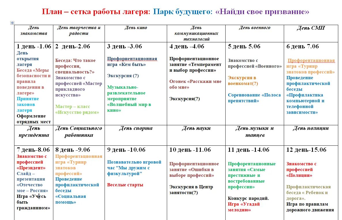 Тематические дни в летнем лагере. Идеи для летнего лагеря тематические дни. Название программы летнего лагеря. График работы летнего лагеря. Тематические дни в детском саду в апреле