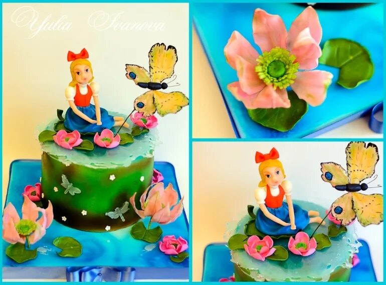 лепка дюймовочка. лепка дюймовочки. аппликация дюймовочка. сказка из пластилина. лепка дюймовочки.