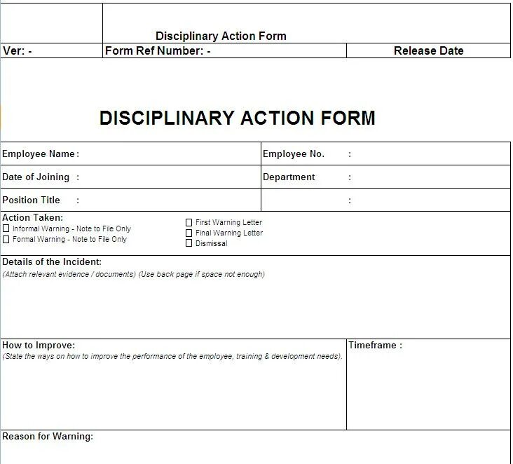 Form for action. Action forms. disciplinary action form. action forms студия. action discipline.