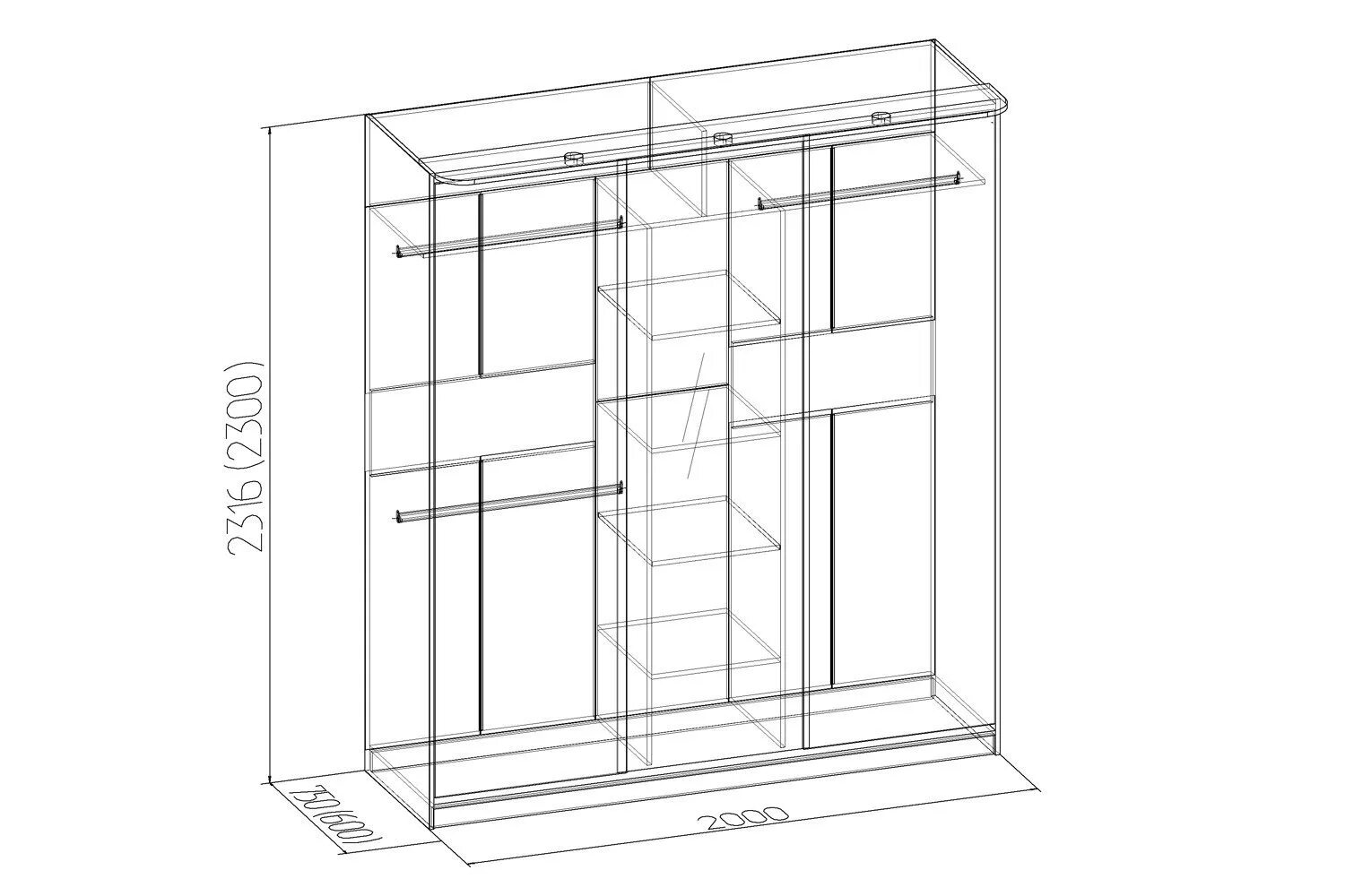 Стандартный шкаф купе. Шкаф-купе ширина 2000 высота 2570. Шкаф 600 хофф 600. Стандартная глубина шкафа купе. Шкаф купе габариты.