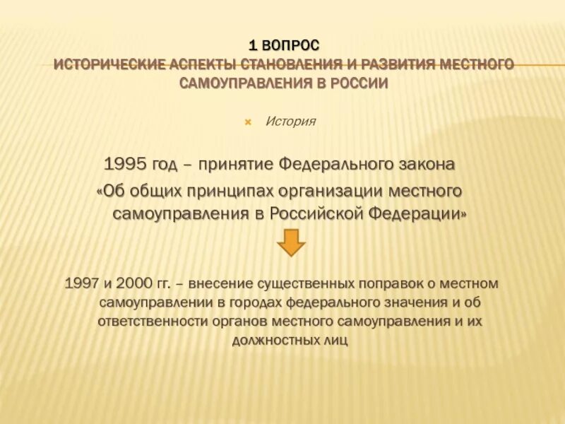 Суждение о местном самоуправлении в рф