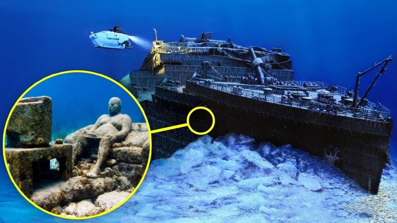 Если он на дне лежит судно вдаль. Титаник на дне. Титаник на дне 1912. Титаник затонул в 1912. Затонувший Титаник 2022.