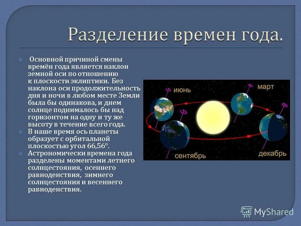 Смена времен года обусловлена вращением. Смена времен года. Наклон земной оси смена времён года. Факторы смены времен года. Почему на земле происходит смена дня и ночи времен года.