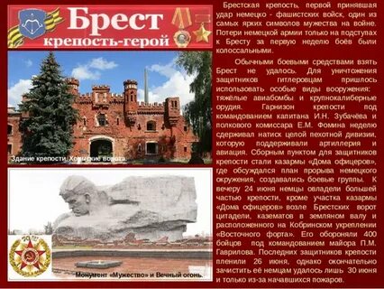 Крепость герой великой отечественной