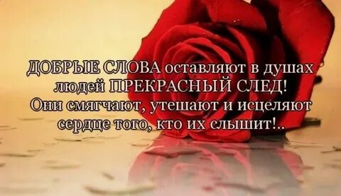 Говорите людям прекрасные слова