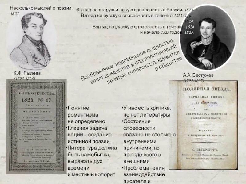 Русскому писателю xix вв а а бестужеву. Литературный критик 19 века. Русская словесность. Взгляд на нынешнее состояние русской словесности. 1823 Год Россия.