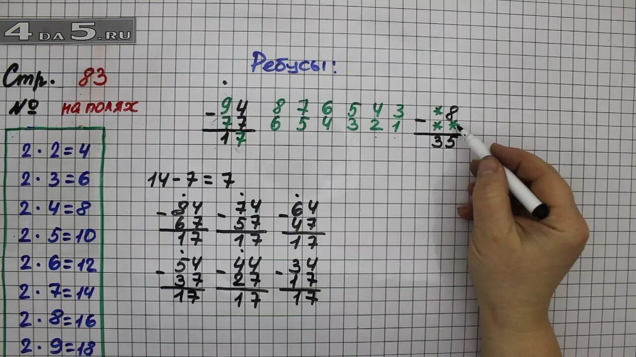 Математика страница 83 задание 7. Математика 2 класс страница 83 упражнение 4. Математика 3 класс 2 часть стр 83 задание на полях. Математика 2 часть страница 83 упражнение 6. Страница 83.