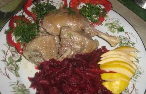 Блюда из утки кусочками