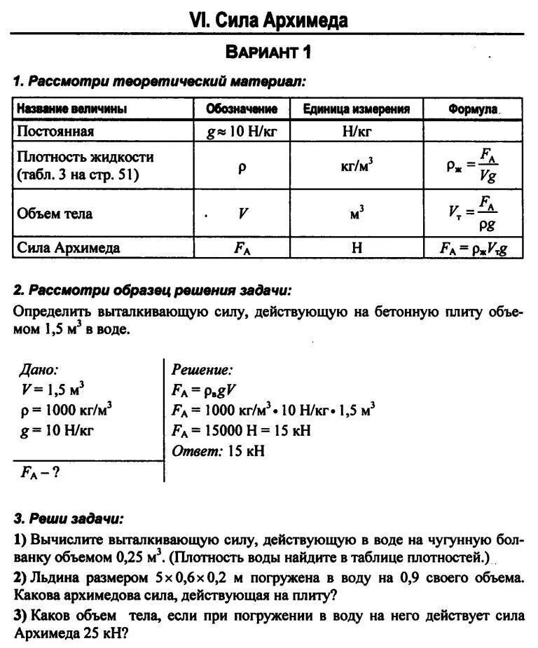 Задачи по теме закон Архимеда 7 класс физика. Сила Архимеда 7 класс физика контрольная работа. Кр по физике 7 класс сила Архимеда. Теоретический материал физика 7 класс. Лабораторная 7 класс кпд физика