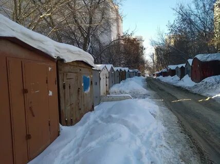Гараж зимой