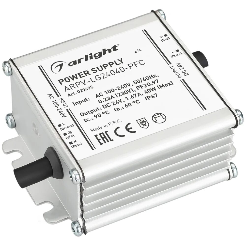 Блок питания 24v 40w ARPV-lg24040-PFC (1.67A) ip67 029695 Arlight. Блок питания 24в 40вт. ARPV-24040-B. Блок питания ARPV 029695.