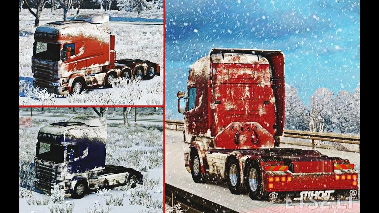 Мод на зиму етс 2 1.49. Snow truck simulator. зимние грязные скины euro truck simulator 2 1.45.2.12. грязный скин для етс. скины грязный в снегу грузовик для етс 2.