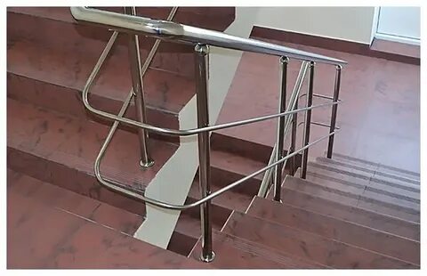 Перила из нержавейки для лестниц фото