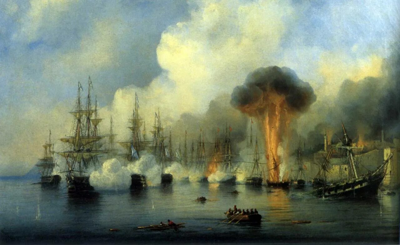 Битва 18 мая. А. п. боголюбов. синопский бой 18 ноября 1853 года. нахимов 1853 синопское сражение. битва у мыса синоп 1853.