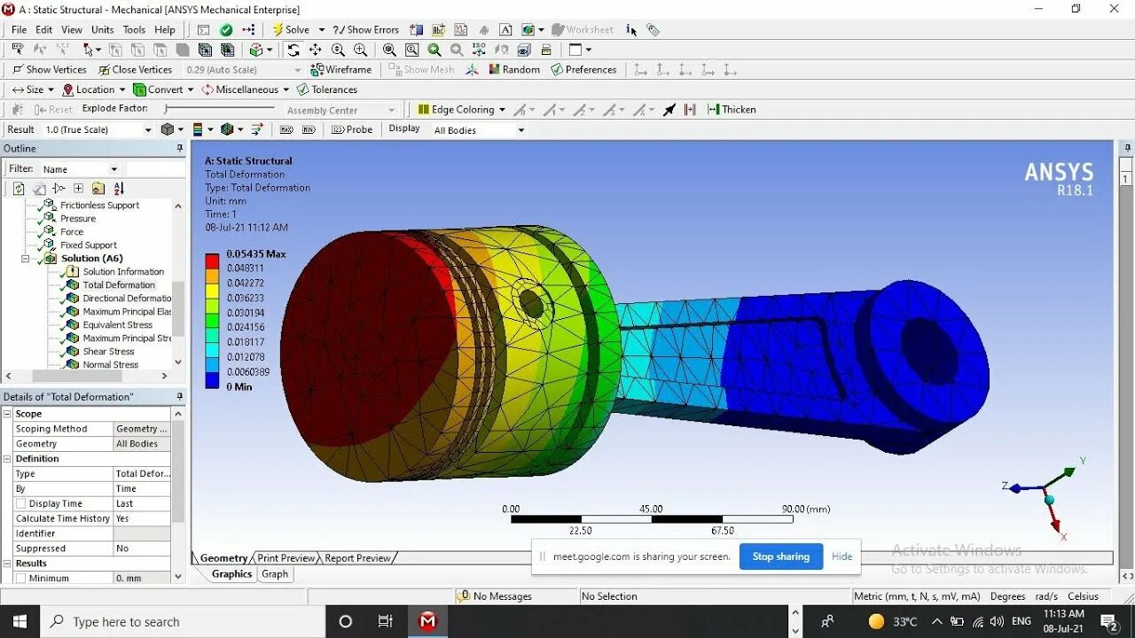 Ansys cad. Ansys static structural машина. ansys static structural. ansys static structural сетка.