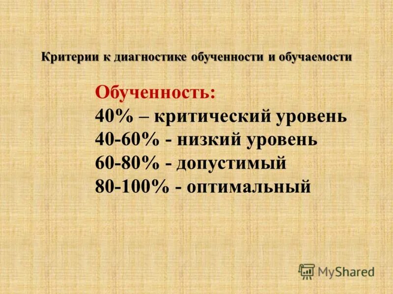 Ма соу. Критический уровень обученности. Уровни степени обученности. Уровни степени обученности учащихся. Критерии качества обученности.