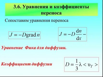 3 явления переноса