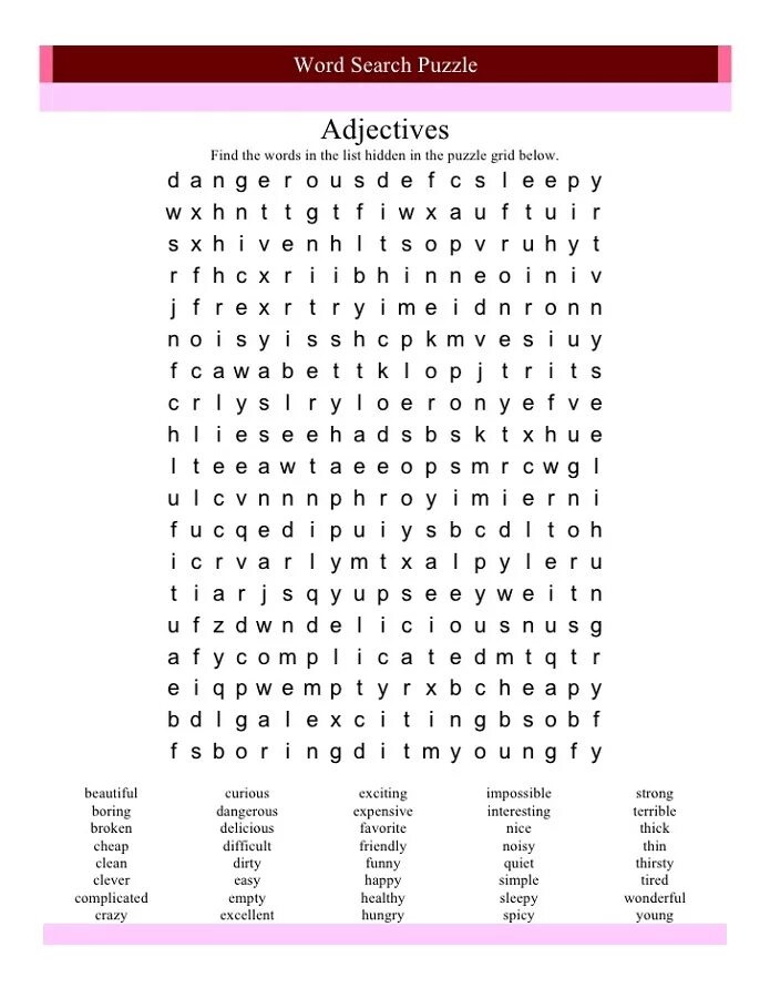 Прилагательные Wordsearch. Игра Wordsearch. Поиск слов на английском. Ahectives wirdsearch.