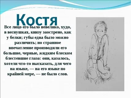 Бежин луг сочинение про костю