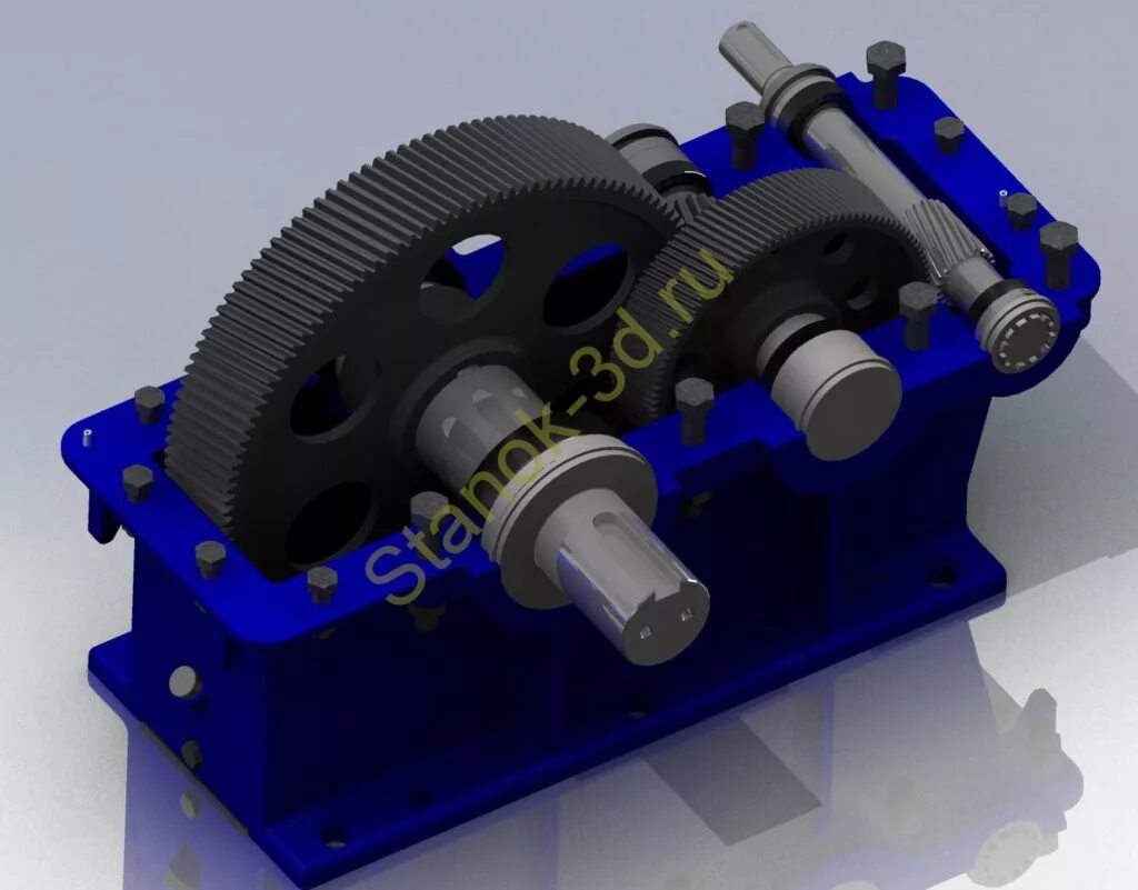 Редуктор ц2у-400. Редуктор РЦД 400 3 D модель. 1ц2у редуктор 3d модель solidworks. Ц2у-400н вал промежуточный. Купить цилиндрический редуктор