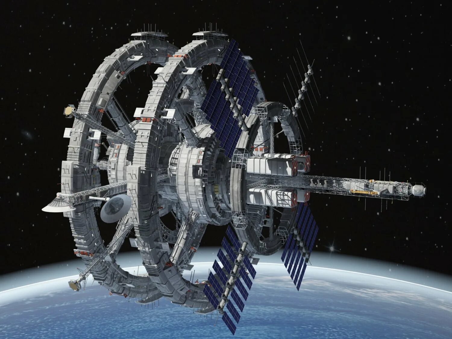Space station. Спейс станция орбитальная. Sci-Fi Космическая станция 3d. Орбитальная Космическая станция «Вояджер». Космическая станция с искусственной гравитацией.