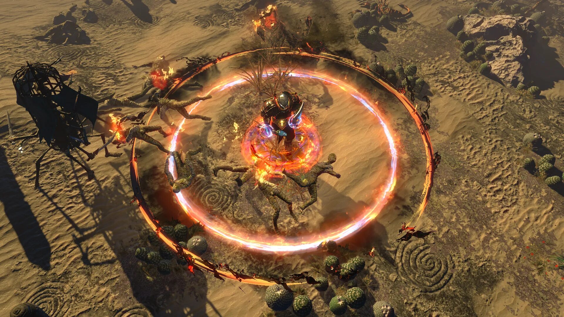 Игра pass of exile. Path of exile огонь. Атзири ваал. Жрецы праведного огня. Path of exile картинки.