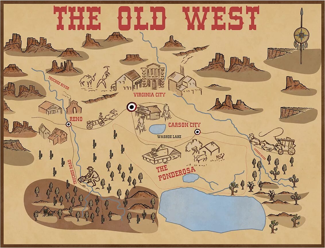 Карта дикого Запада. Карта мультяшная. Карта ДНД вестерн. Ковбойская карта. Карта диких игр