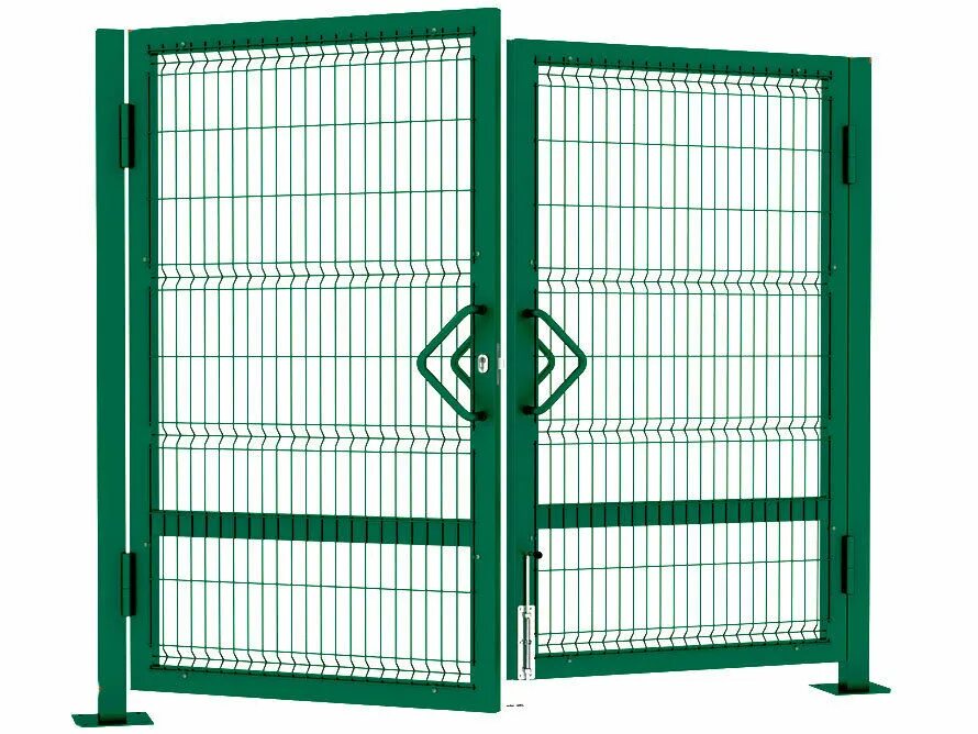 ворота фенсис распашные. 425711. M3d. ворота распашные 3. ограждение гардис 3д.