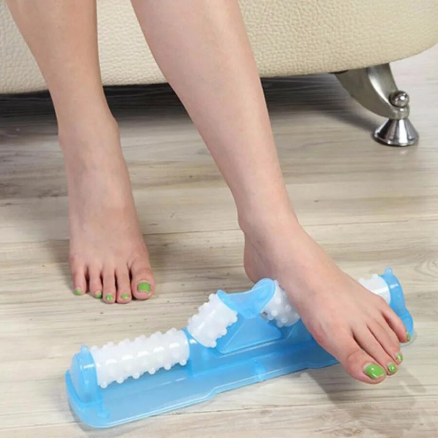 Массажер для ног (роликовый) pure2improve Crystal footroller. Massage Roller для ног. Массажер для стоп ног foot massage арт YZ-2. Массажер для стоп (4-х рядный).