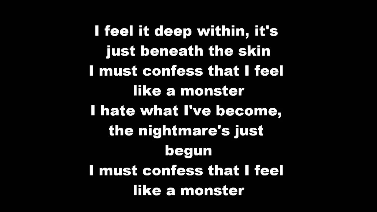 Like that baby monster текст. Песня Monster Skillet. I feel like a Monster текст. Skillet Monster текст песни. Skillet feel like a Monster.