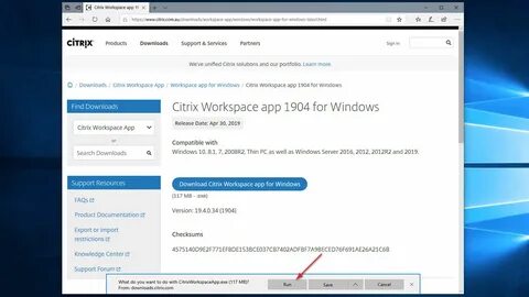 Citrix workspace download