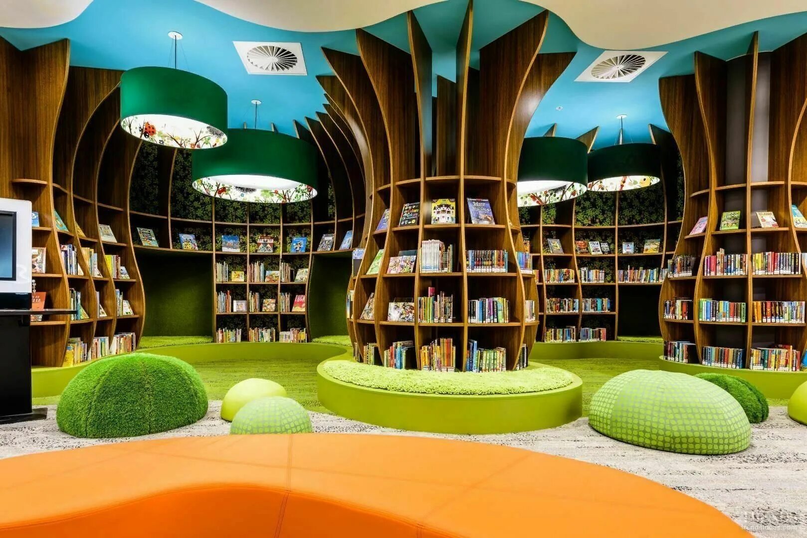 Современная библиотека. Библиотеки мира 2020. Интерьер современной библиотеки. Необычные детские библиотеки.